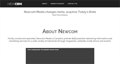 Desktop Screenshot of newcom.ca